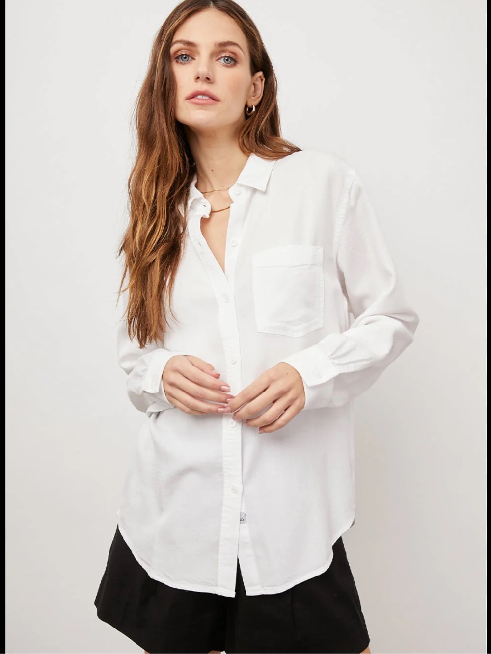 Rails Hunter Ivory Check Top